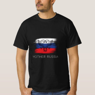 母ロシア-ロシア国旗 Tシャツ