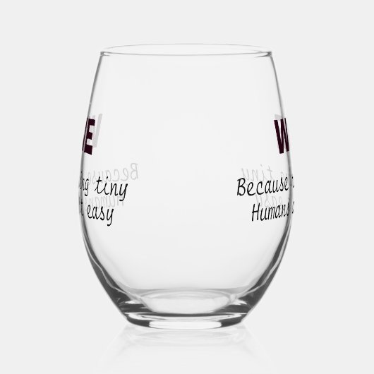 母ワイン愛おもしろい者ことわざ母の日2024 ステムなしワイングラス (左)