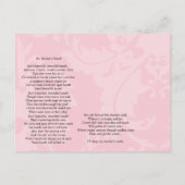 母上最高の写真付き詩カード ポストカード (裏面)