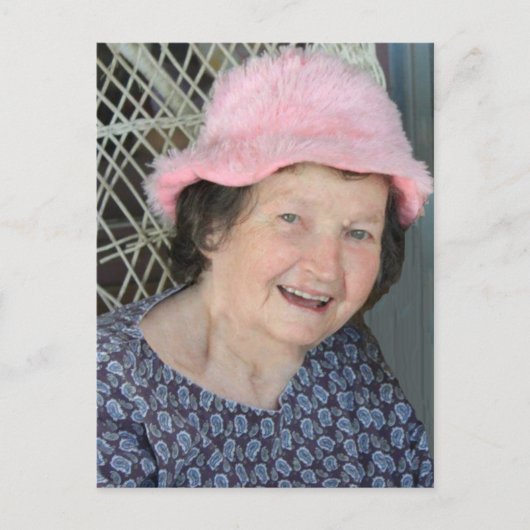 母上最高の写真付き詩カード ポストカード (正面)