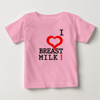 母乳が大好き！ ベビーTシャツ