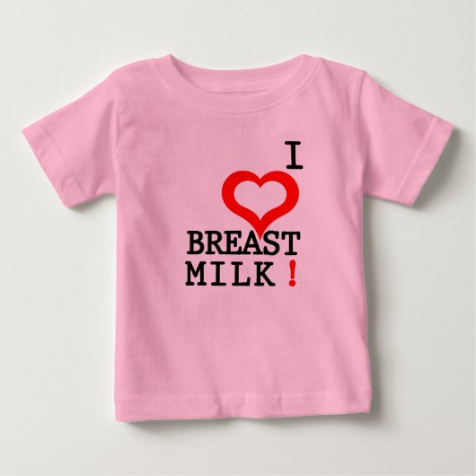 母乳が大好き！ ベビーTシャツ (正面)