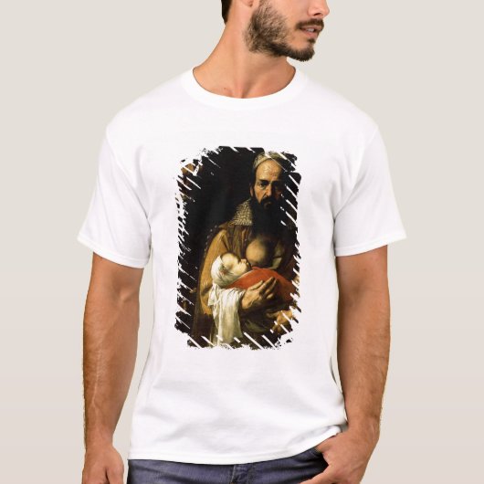 母乳で育てている髭がある女性1631年 Tシャツ (正面)