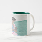 母乳で育てること ツートーンマグカップ (正面右)