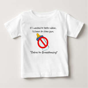 母乳で育てること(味見のゴム) ベビーTシャツ