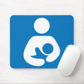 母乳で育てるアイコン マウスパッド (マウス)