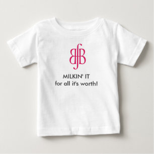 母乳で育てる幼児のTシャツ ベビーTシャツ