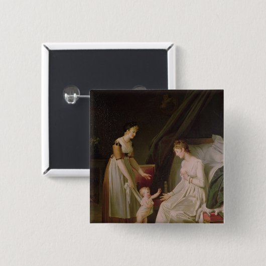 母乳で育てる母 缶バッジ (正面&裏面)