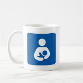 母乳で育てる/看護アイコン コーヒーマグカップ (左)
