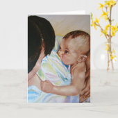 母乳で育て、接着-挨拶状 カード (黄色い花)