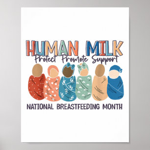母乳ママのミルク 国際母乳育児月間 ポスター