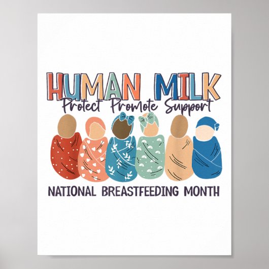 母乳ママのミルク 国際母乳育児月間 ポスター (正面)