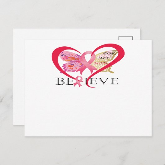 母乳信じ癌認識度 案内ポストカード (正面/裏面)