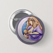 母乳母乳生まれたばかりの育児   缶バッジ (正面&裏面)