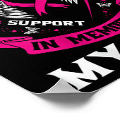 母乳癌認識度Bの記憶の中のピンク ポスター (角)