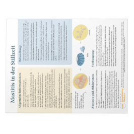 母乳育児の乳房炎遠くに – ドイツ語 ノートパッド