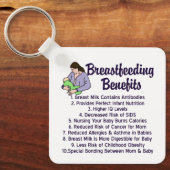 母乳育児の利点 キーホルダー (正面)