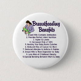 母乳育児の利点 缶バッジ