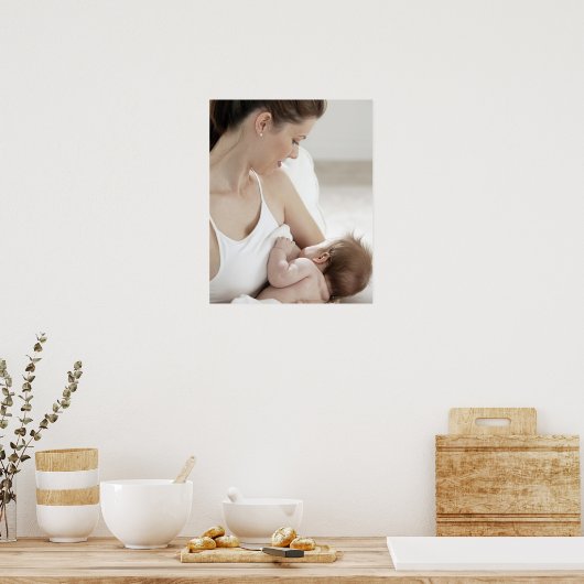 母乳育児ベビー2 ポスター (キッチン)