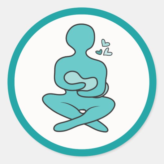 母乳育児マザー&ベビー ラウンドシール (正面)