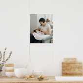 母乳食べ物を与え児の娘 ポスター (キッチン)