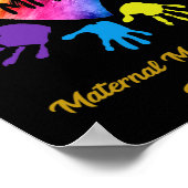 母体の精神衛生認識度手贈り物 ポスター (角)