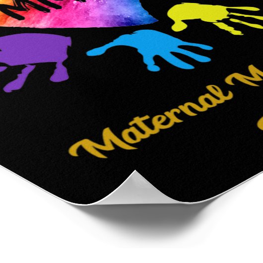 母体の精神衛生認識度手贈り物 ポスター (角)