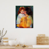 母体キス1896 by Mary Stevenson Cassatt ポスター (キッチン)