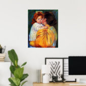 母体キス1896 by Mary Stevenson Cassatt ポスター (ホームオフィス)