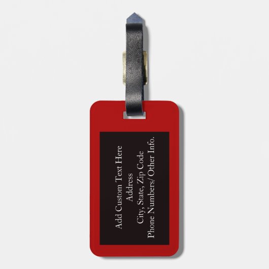 母保に従う ラゲッジタグ (裏面縦)