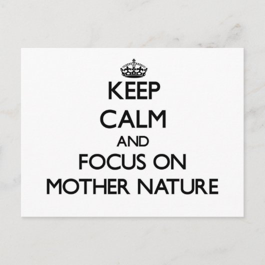 母保自然に集中 ポストカード (正面)