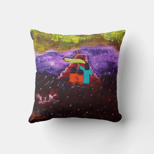 "母保護"の枕 クッション (裏面)