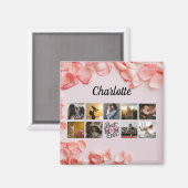 母写真コラージュ最高のストMom Ever マグネット (正面/裏面)