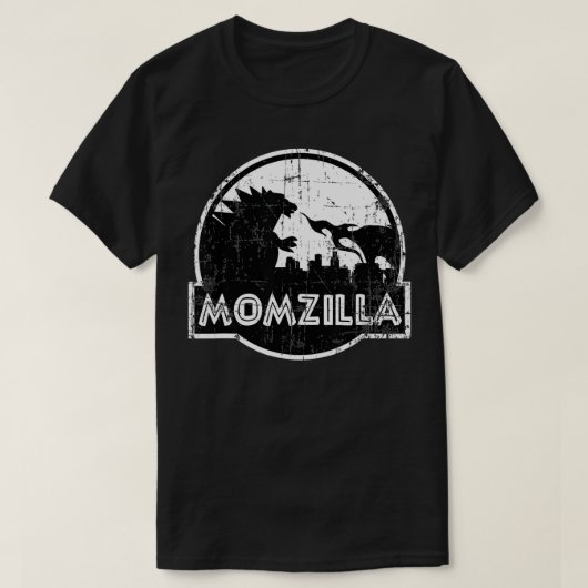 母動揺しておもしろい日の贈り物Momzilla Birthd Tシャツ (デザイン正面)