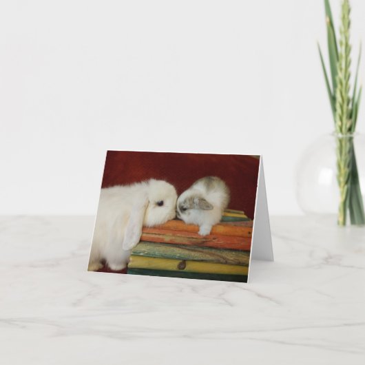 母及びベビーのバニー カード (正面)