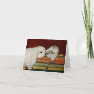 母及びベビーのバニー カード