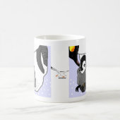 母及びベビーのペンギン コーヒーマグカップ (中央)