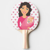 母及びベビー 卓球ラケット (正面)