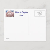 母及び娘の昼食! 招待状の発表 インビテーションポストカード (裏面)