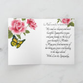 母名刺用悔やみや弔慰 カード (内部)