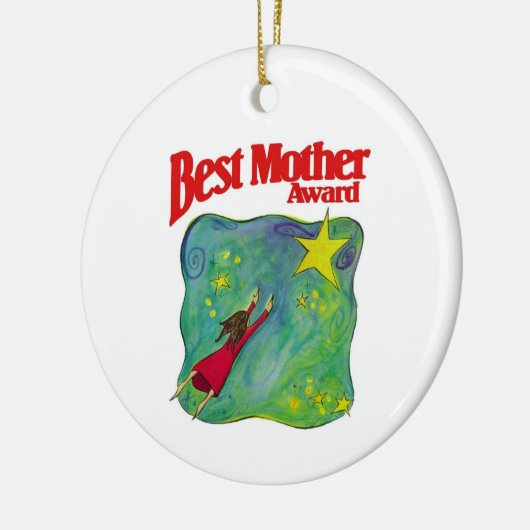 母国最高の賞が家族のサインでバック セラミックオーナメント (左)