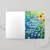 母園分隊の花 箔グリーティングカード (外側レイダウン)