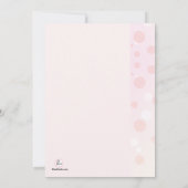 母妊婦の妊娠（女の子）発表 案内状 (裏面)