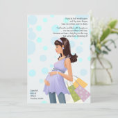 母妊婦の妊娠（男の子）発表 案内状 (スタンド正面)