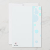 母妊婦の妊娠（男の子）発表 案内状 (裏面)