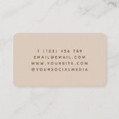 母妊婦シルエット助産師を期待 名刺 (裏面)