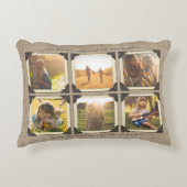 母娘のパーソナライズなInstagramの写真の格子 アクセントクッション (正面)