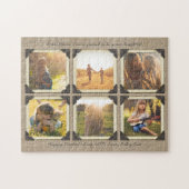 母娘のパーソナライズなInstagramの写真の格子 ジグソーパズル (横)