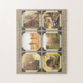 母娘のパーソナライズなInstagramの写真の格子 ジグソーパズル (縦)