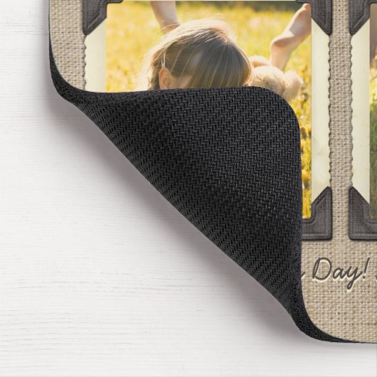 母娘のパーソナライズなInstagramの写真の格子 マウスパッド (コーナー)